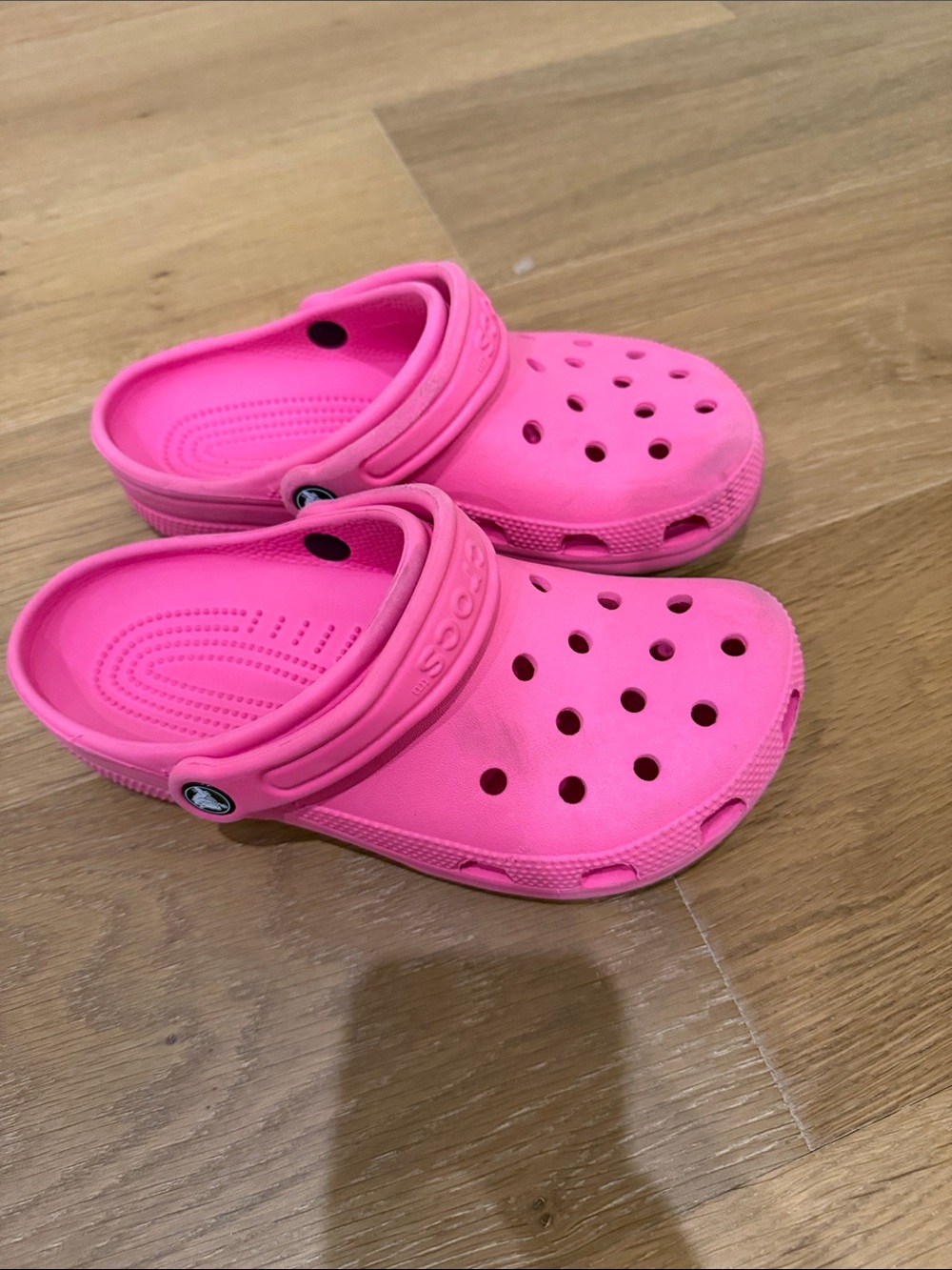 CROCS Kids Bright Pink Classic Clog Sandals
